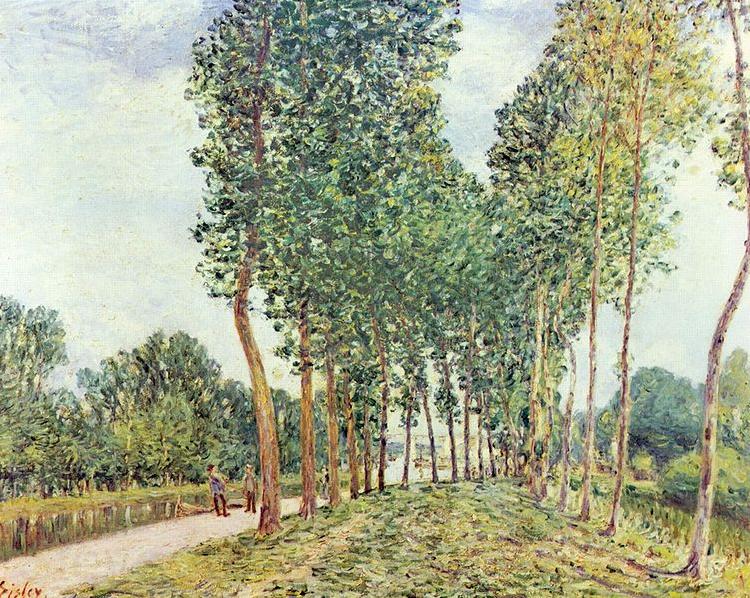 Alfred Sisley Ufer der Loing bei Moret France oil painting art